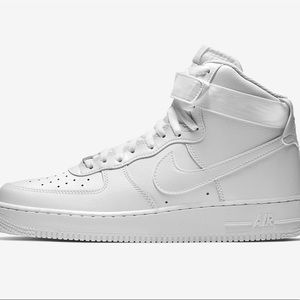 White Nike Airforces